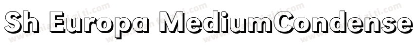 Sh Europa MediumCondensed Regular字体转换